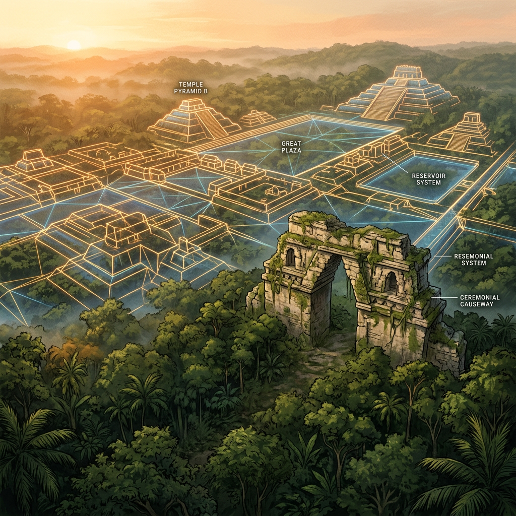 LiDAR Mapping Reveals a Massive 2,000-Year-Old 'Lost Ceremonial Gateway' and Urban Grid in the Northern Petén Jungle