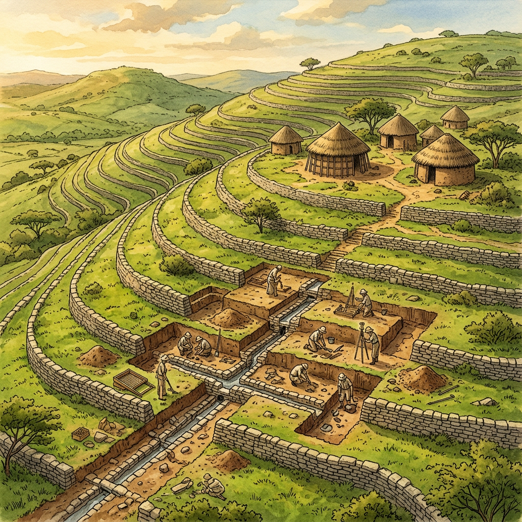 Excavation of 'Stone-Lined' Water Channels in Nyanga Terraces Reveals Ancient Roots of Zimbabwe's Seed-Blessing Rites