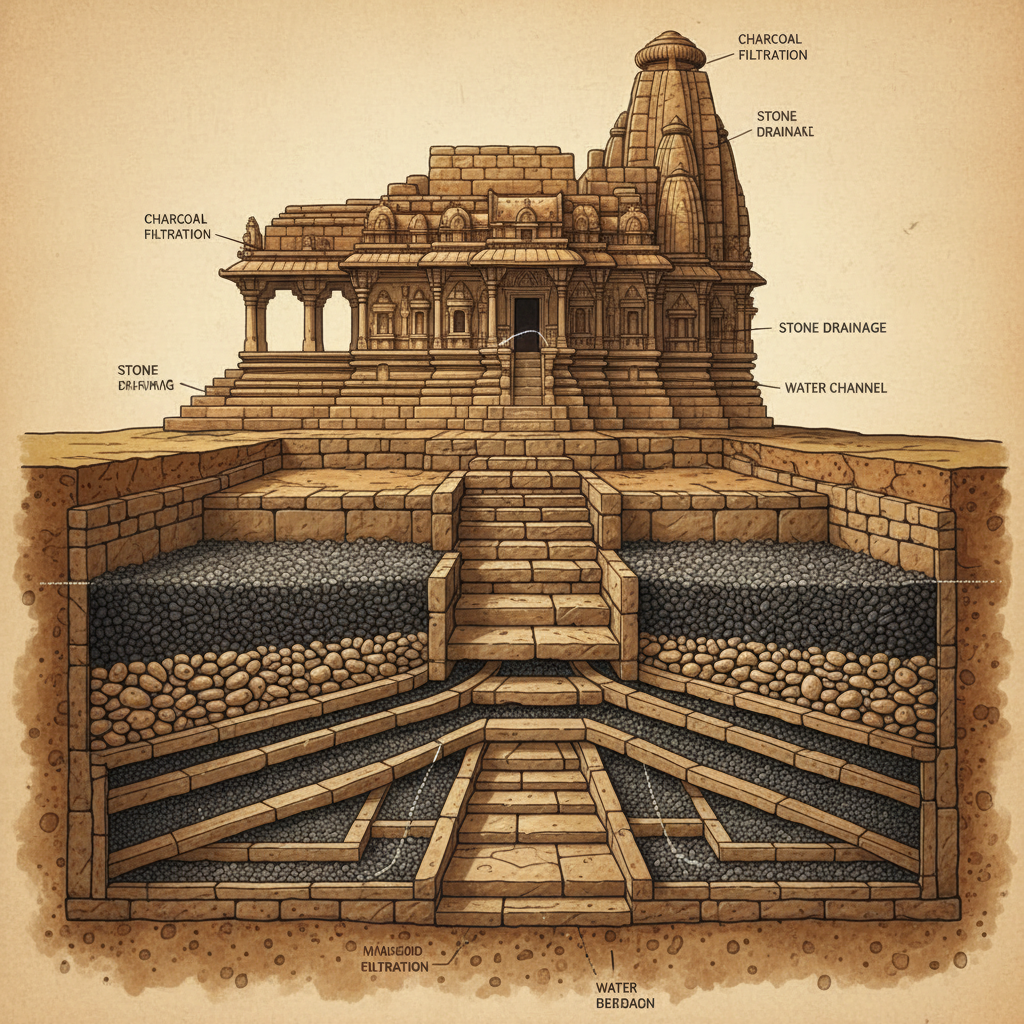 Structural Reinforcement of 12th-Century 'Chandela' Era Temple in Bundelkhand Unveils Hidden Foundation Engineering