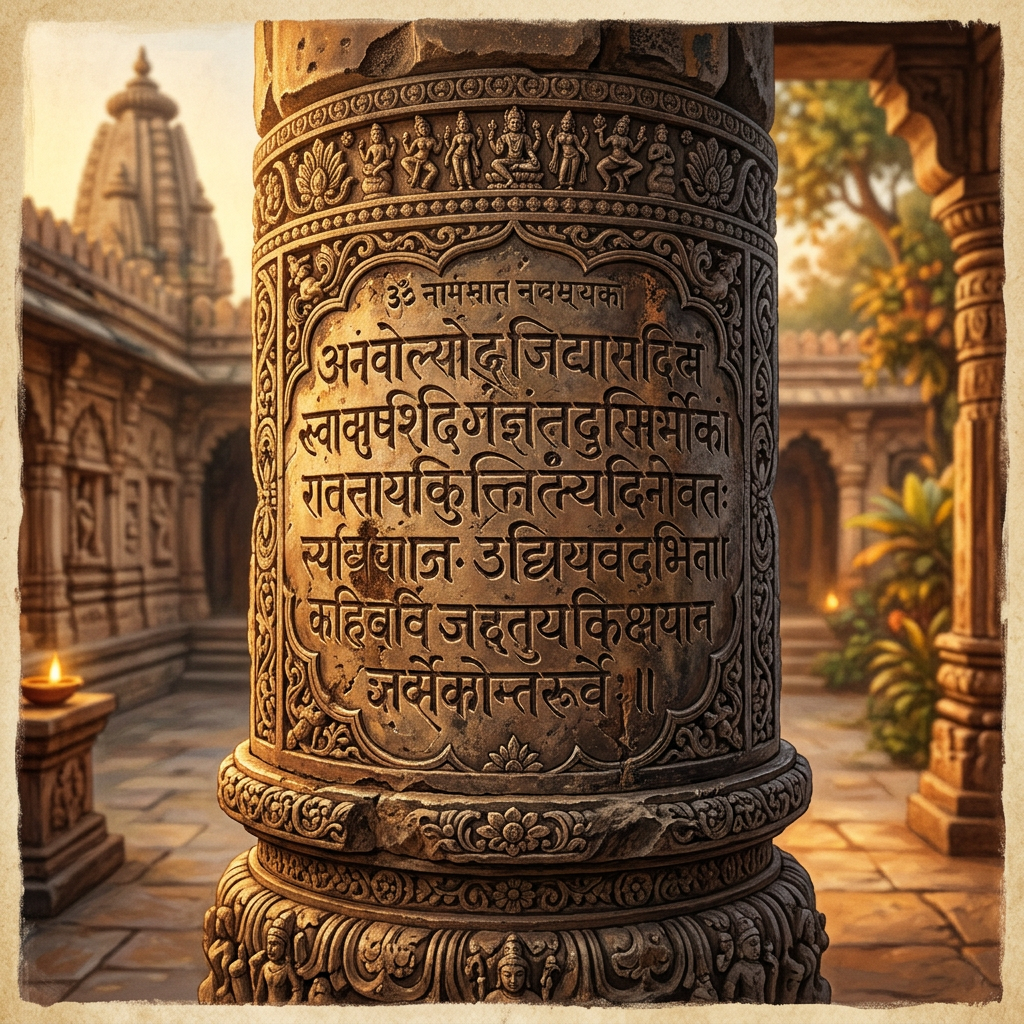 Rare 12th-Century 'Vikramaditya-Era' Stone Inscription Found in Rural Rajasthan Details Ancient Earthquake Mitigation Laws