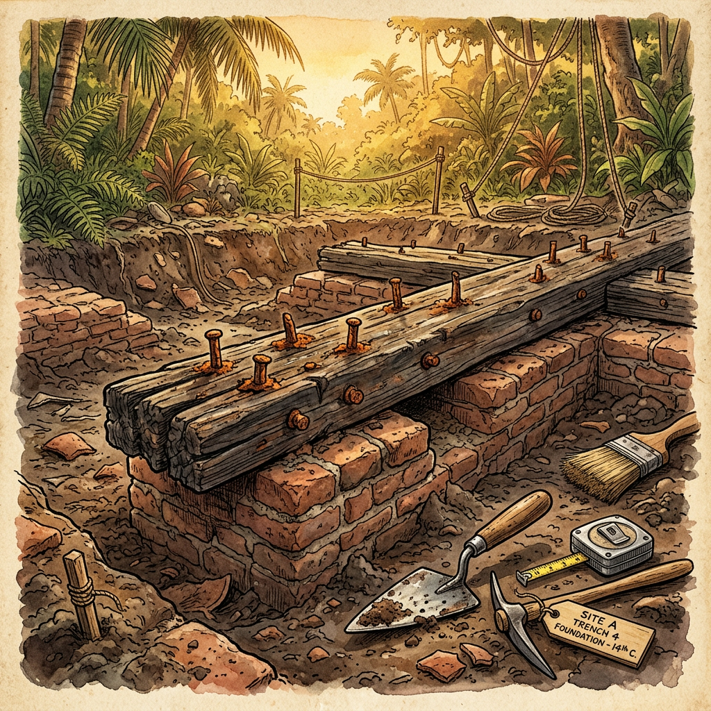 1,500-Year-Old 'Iron-Studded' Elephant-Drum Foundations Uncovered in Nakhon Ratchasima Reveal Roots of Ancient Mon-Khmer Harvest Festivals