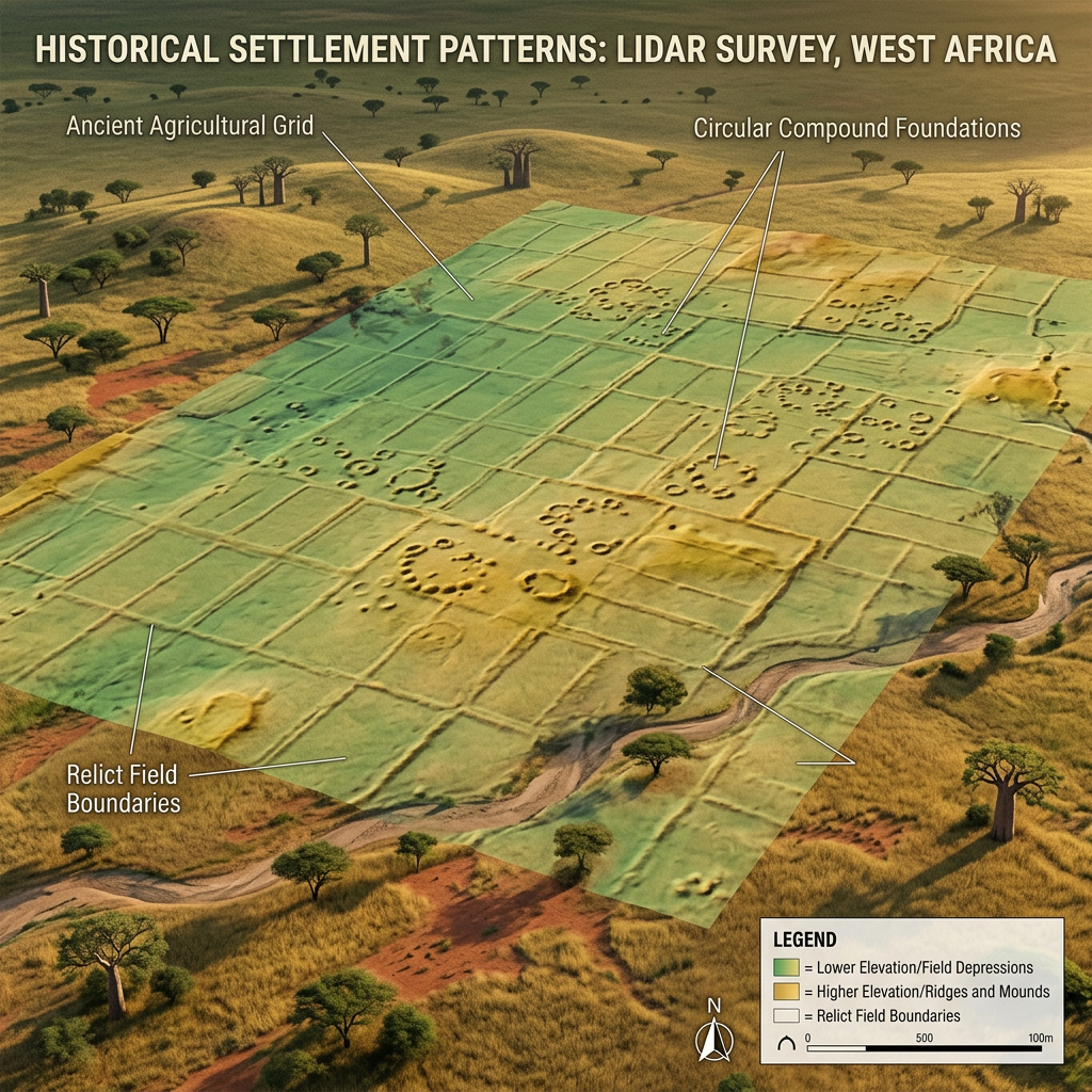 LiDAR Mapping Reveals a Massive 2,000-Year-Old 'Raised Field' Civilization in the Savannahs of Northern Ghana