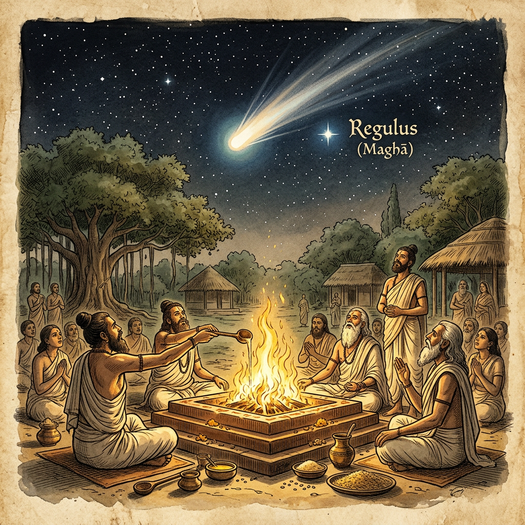 New Research Correlates 1st Millennium BCE 'Atharvavedic' Ritual Layers to the Precise Observation of a Rare Cometary Flare in the Constellation of Magha in 950 BCE