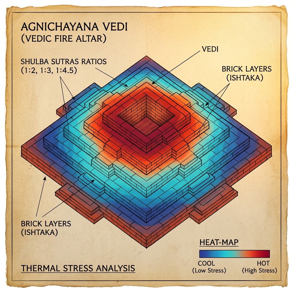 New Computational Analysis of 1st Millennium BCE 'Baudhayana Sulba Sutra' Geometries Reveals Early Sanskrit Algorithms for Modeling Non-Linear Thermal Expansion in Composite Ceramic Fire Altars