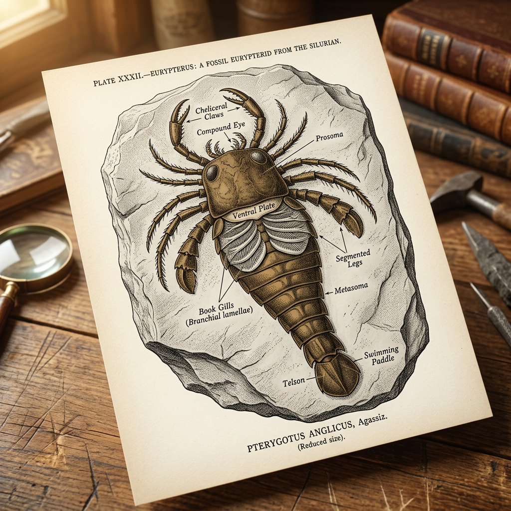 425-Million-Year-Old 'Titan-Sea Scorpion' Fossil with Intact Respiratory Systems Uncovered in the Canadian Rockies