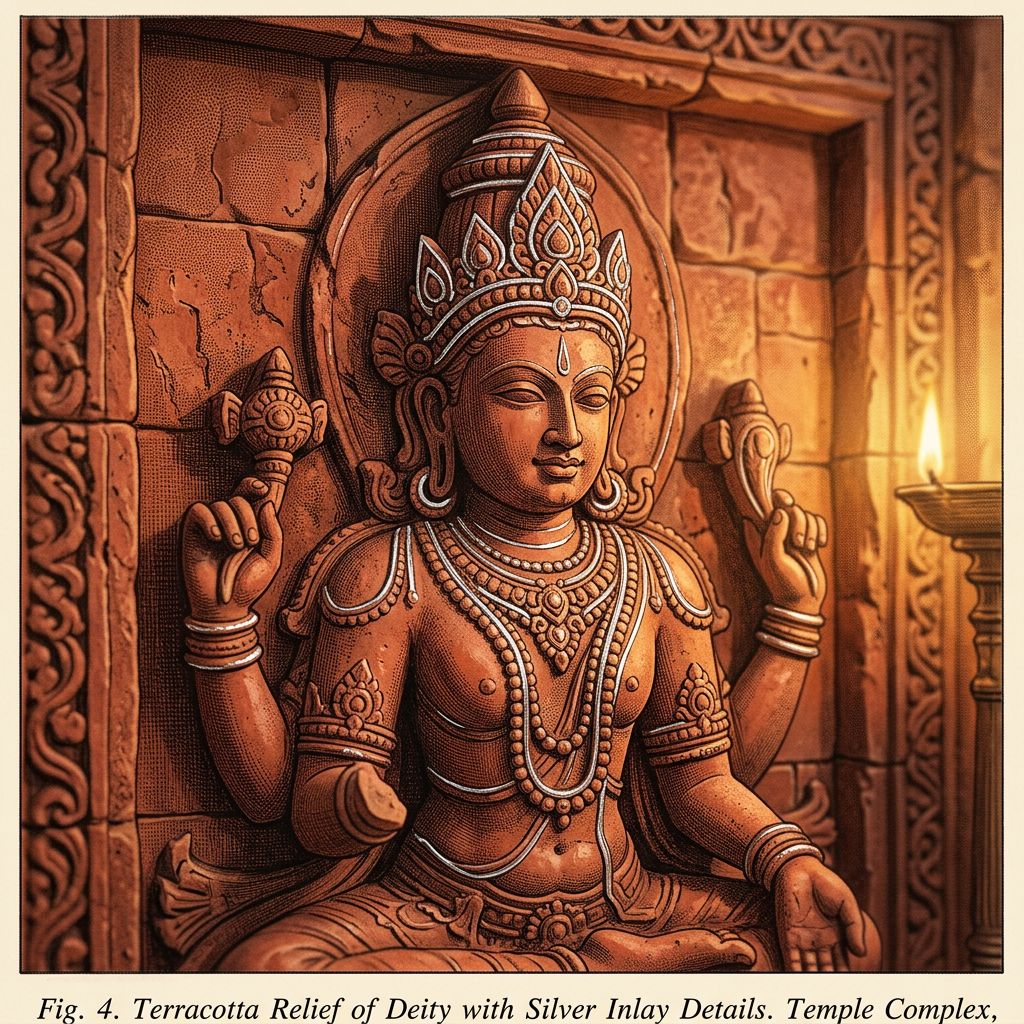 Discovery of a 9th-Century 'Pala-Dynasty' Brick Temple with Unique 'Silver-Inlaid' Terracotta Friezes in Rural Bhagalpur