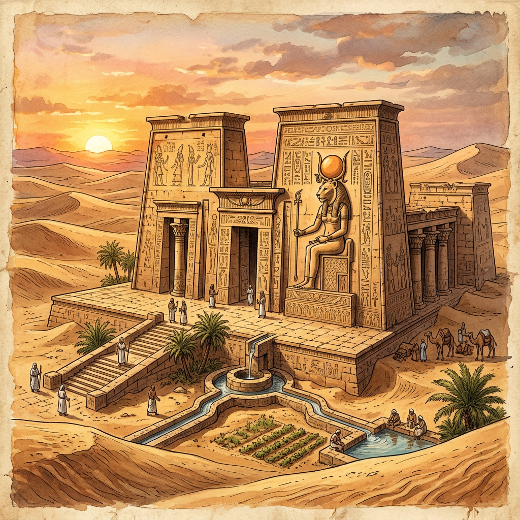 Archaeologists Unearth 2,300-Year-Old 'Temple of the Solar Lioness Tefnut' in Egypt’s Farafra Oasis with Unique Solar-Siphon Wells