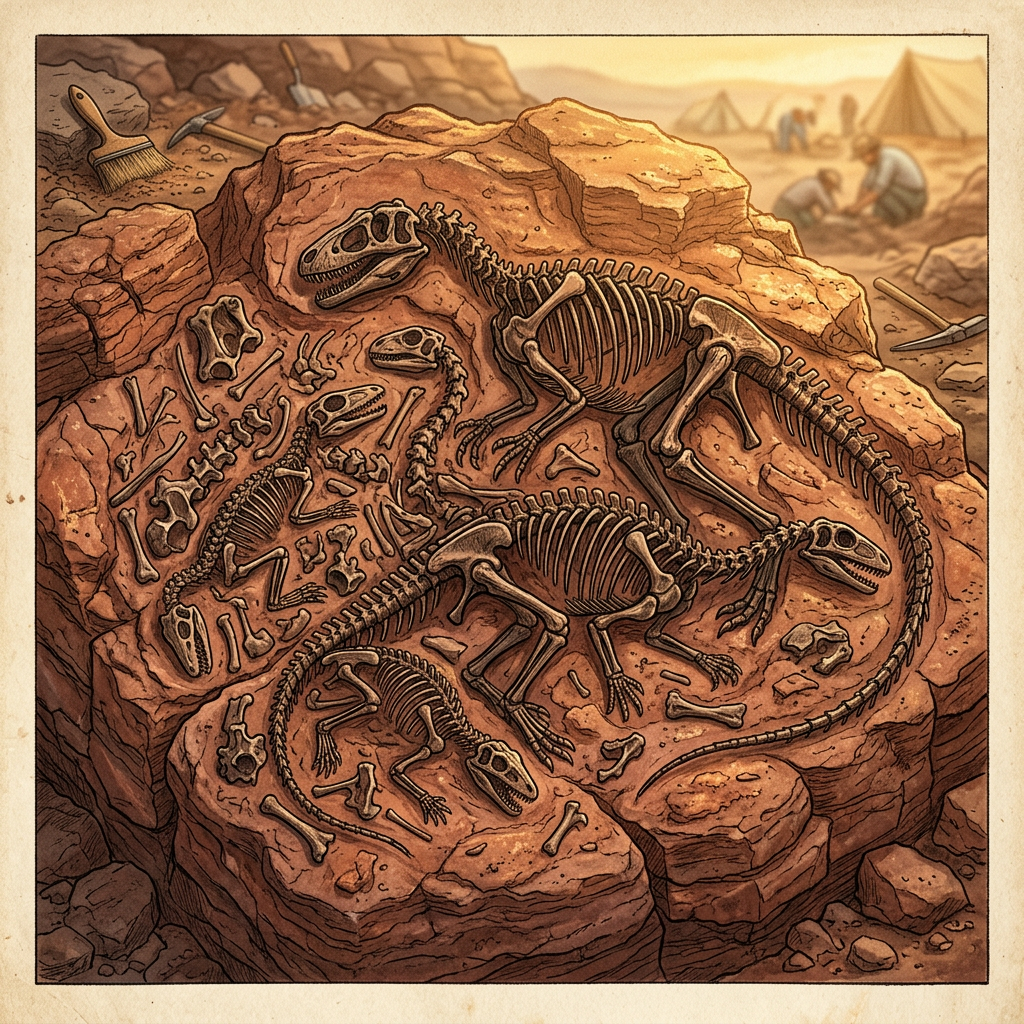 Discovery of a 280-Million-Year-Old 'Permian Reptile' Fossil in Brazil with Evidence of Early Social Herding