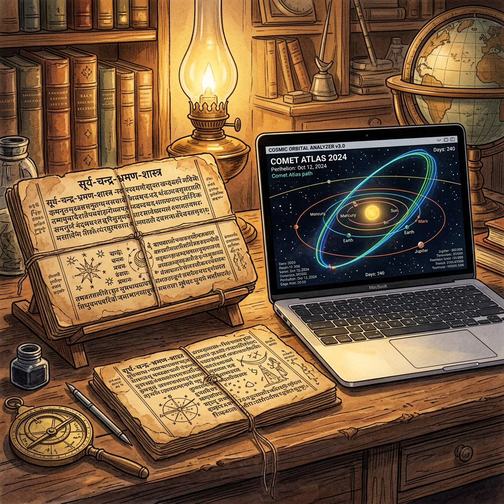 Computational Analysis of 11th-Century 'Vatasiddhanta' Manuscripts Reveals Precision Algorithms for Predicting Cometary Trajectories