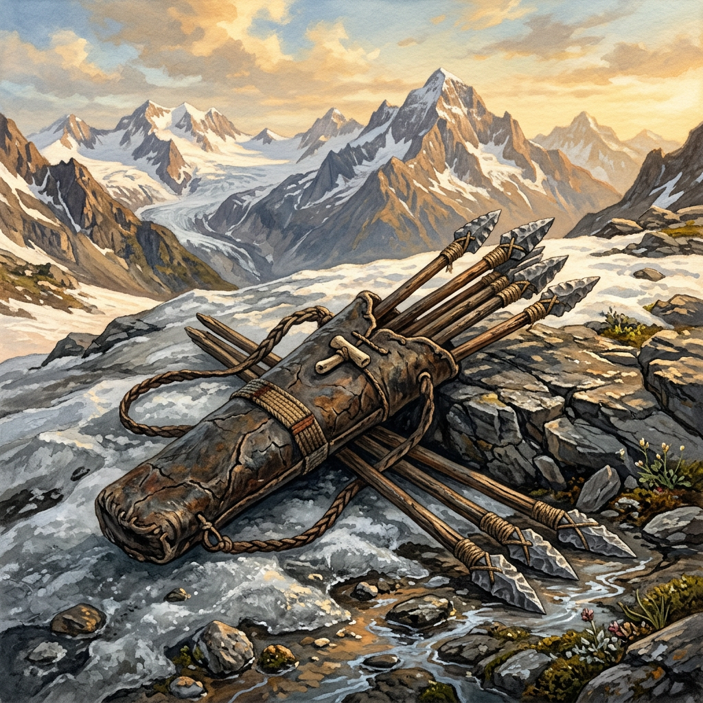 Climate Archaeology: Melting Swiss Glaciers Reveal 3,500-Year-Old 'Bronze Age' Leather-Stitched Archery Kits