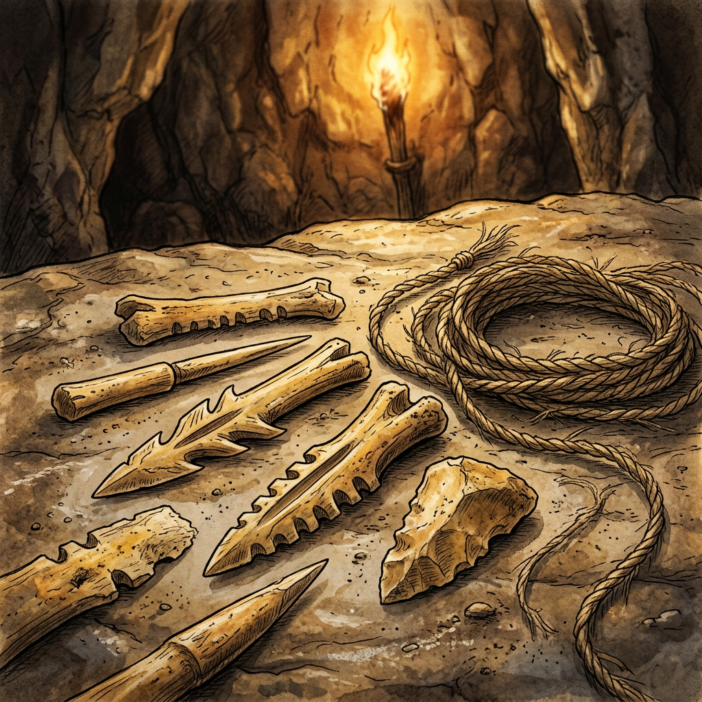 35,000-Year-Old 'Fiber-Twisting' Toolkit Uncovered in the French Pyrenees Reveals Early Textile Ingenuity