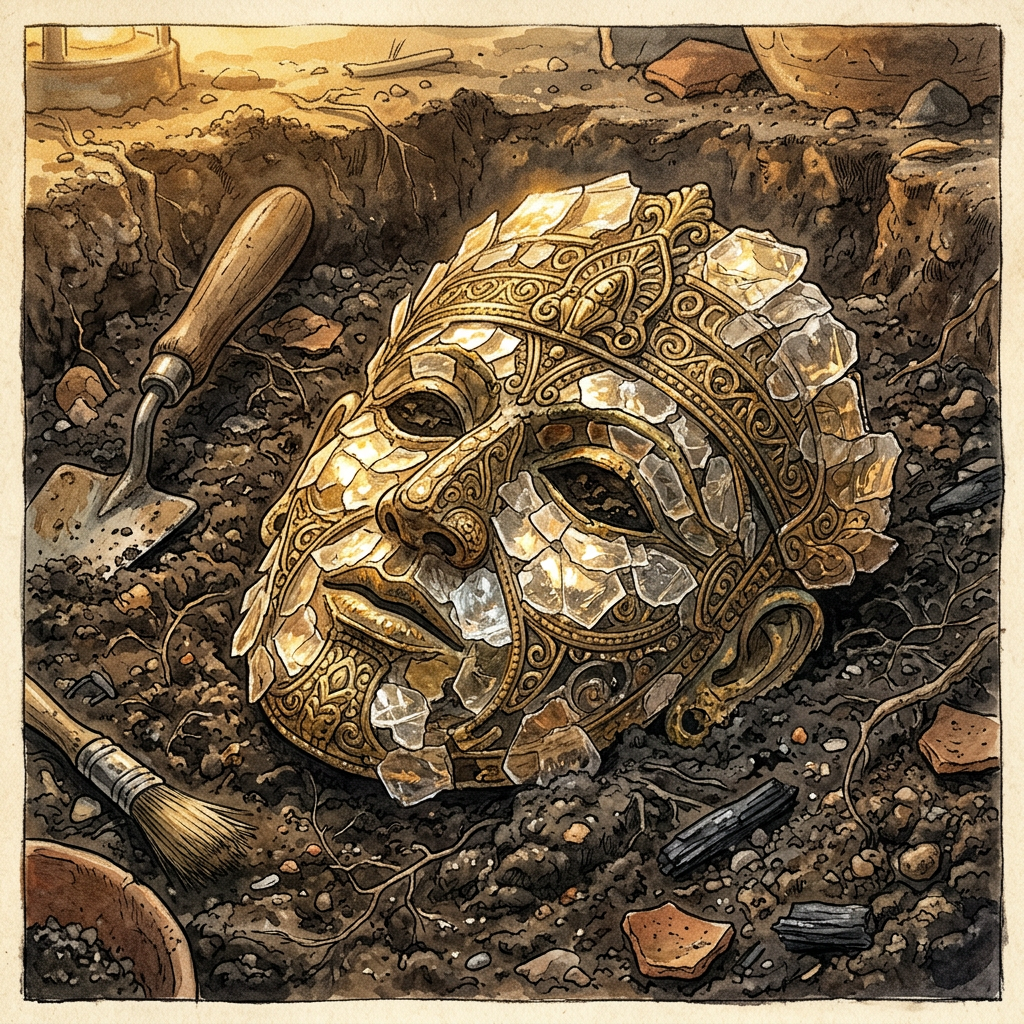 Discovery of 2,500-Year-Old 'Mica-Incrusted' Mask Fragments in the Ohio River Valley Reveals Roots of 'Eclipse-Greeting' Festivals