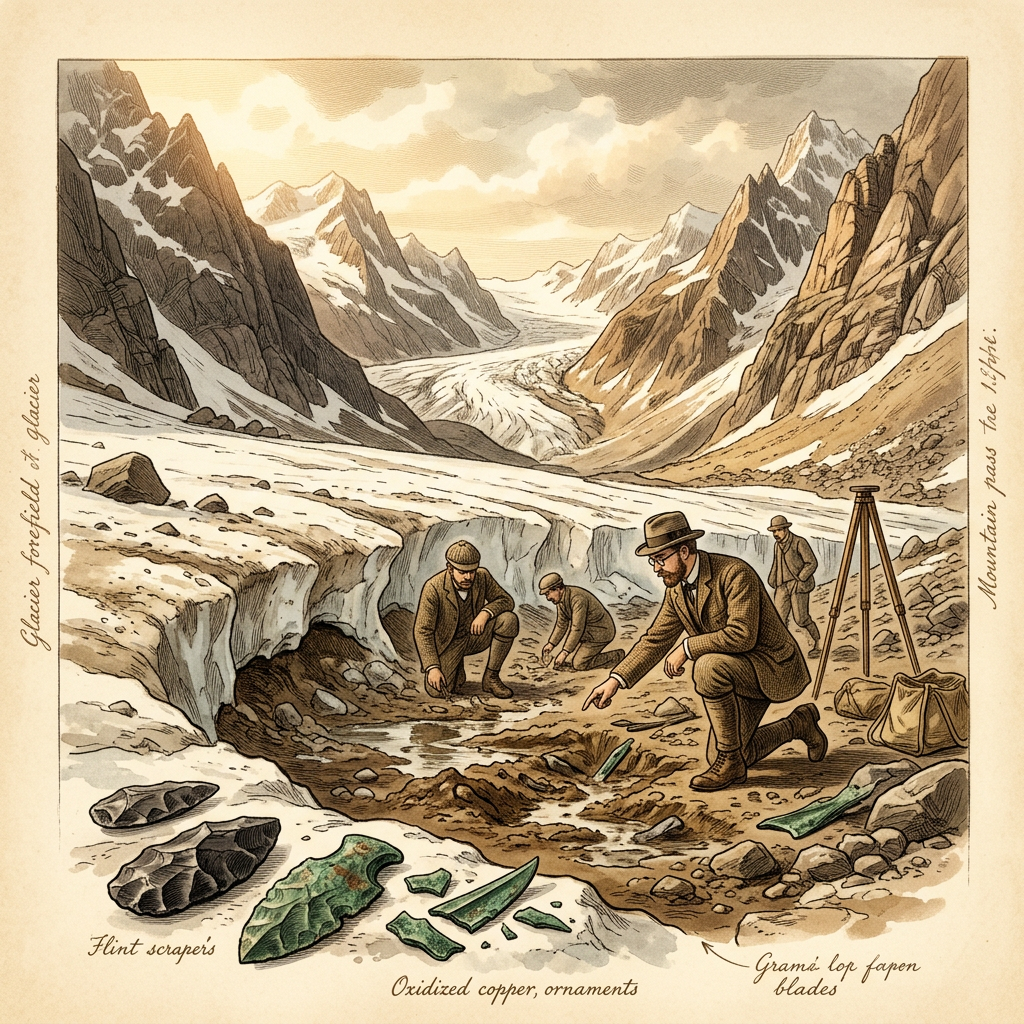 Climate Archaeology: Receding Alpine Glaciers Reveal 5,000-Year-Old Neolithic 'High-Altitude Workshop' for Copper-Axe Production