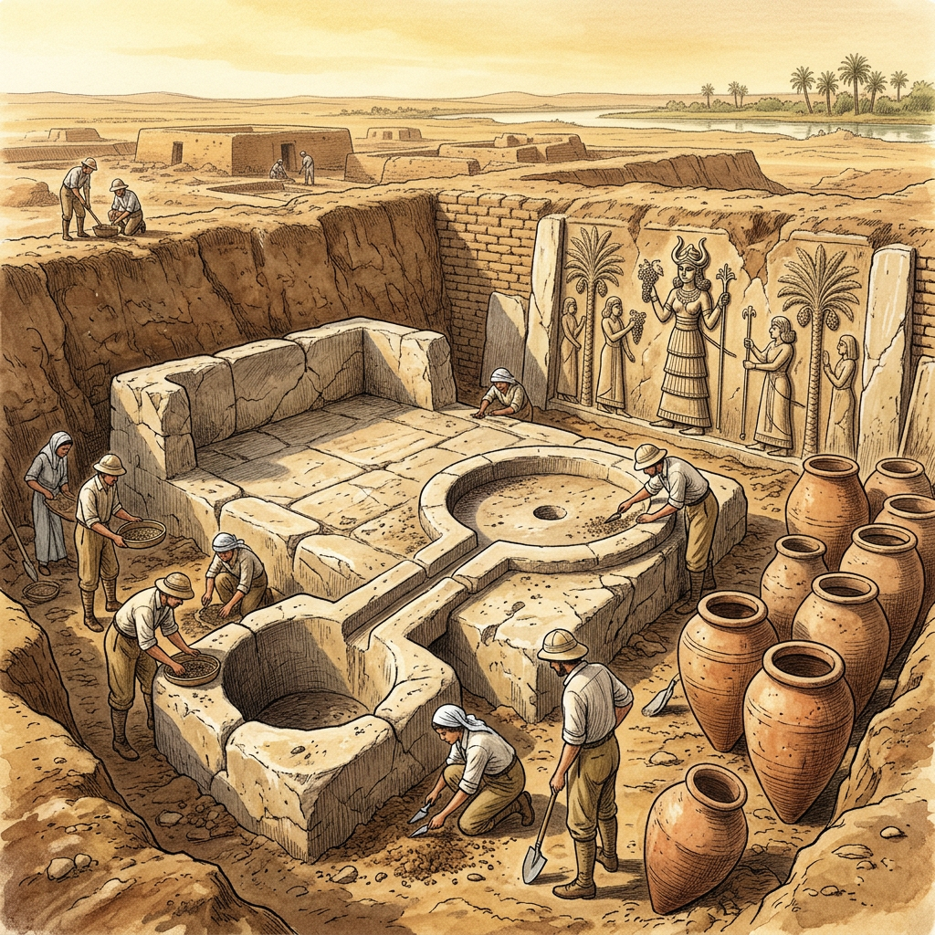 Archaeologists Uncover 2nd-Century 'Wine-Press' Sanctuary in Northern Iraq Linked to the Festival of Ishtar