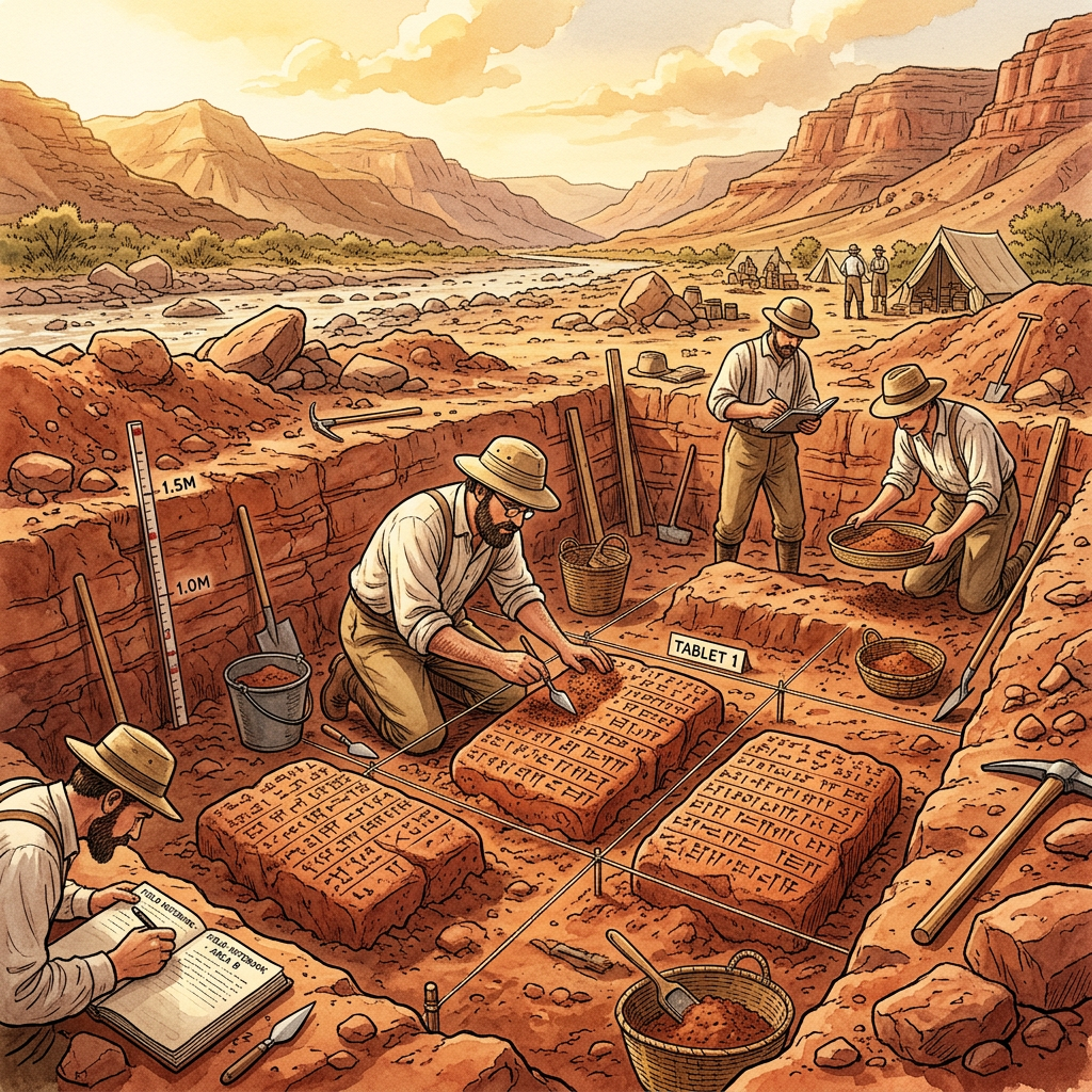 Discovery of 6th-Century BCE 'Mana-Spandana-Niti' Tablets in the Ghaggar Basin Detailing the 'Philosophy of Mental Resonance'