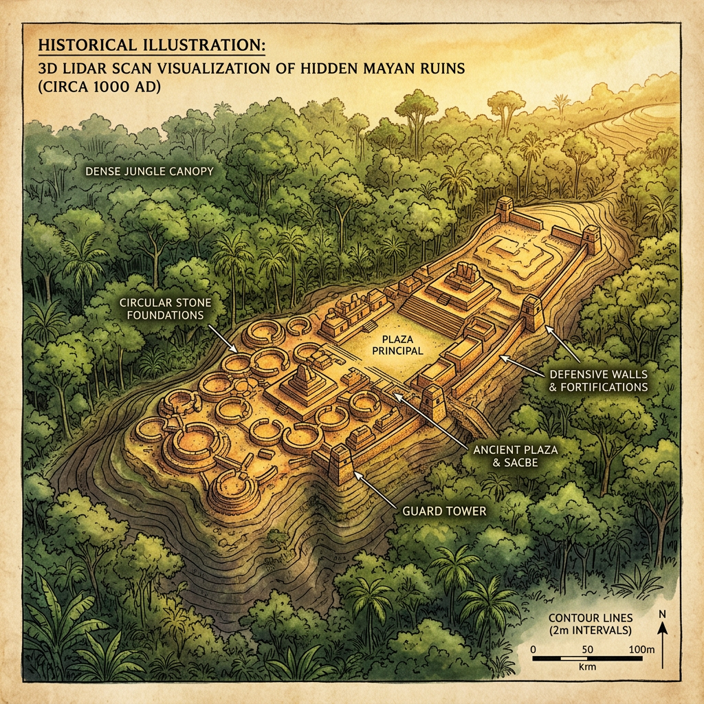 LiDAR Survey Reveals 1,100-Year-Old 'Maya Fortified Seed-Bank' and High-Altitude Granary System in the Cuchumatanes Range