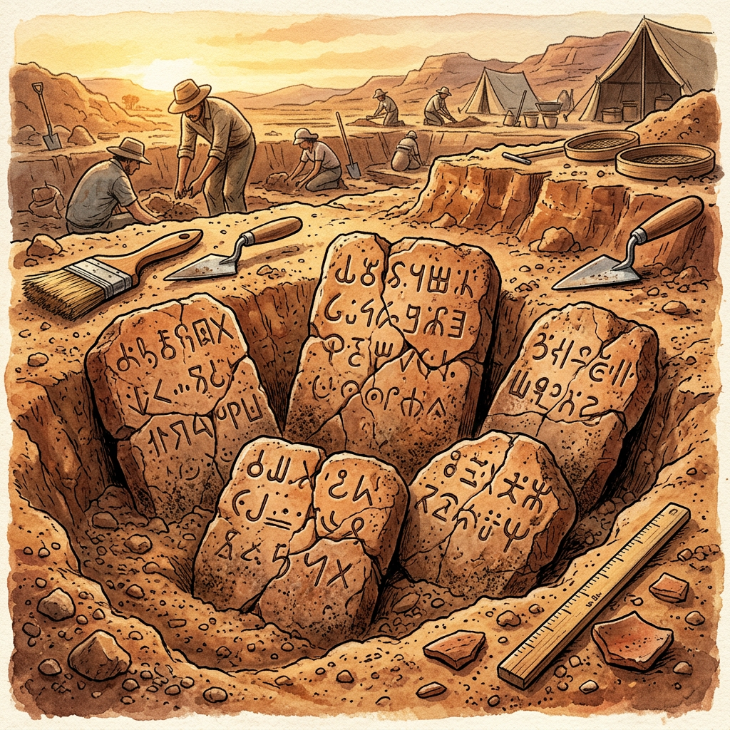 6th-Century BCE 'Sabda-Vritti-Dipika' Clay Tablets Discovered in the Ghaggar Basin Reveal Early Vedic Ethics of Linguistic Precision