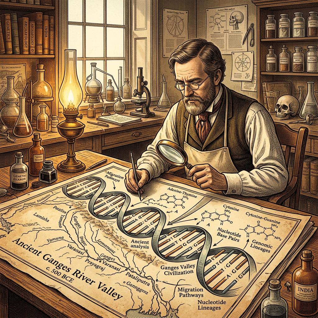 Genomic Study of Ancient Remains in the Gangetic Plains Suggests Continuous Ancestry Over Three Millennia