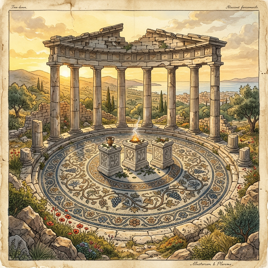 Archaeologists Uncover 4th-Century BCE 'Temple of the Three Graces' with Intact Marble Altars in Ancient Phocis, Greece