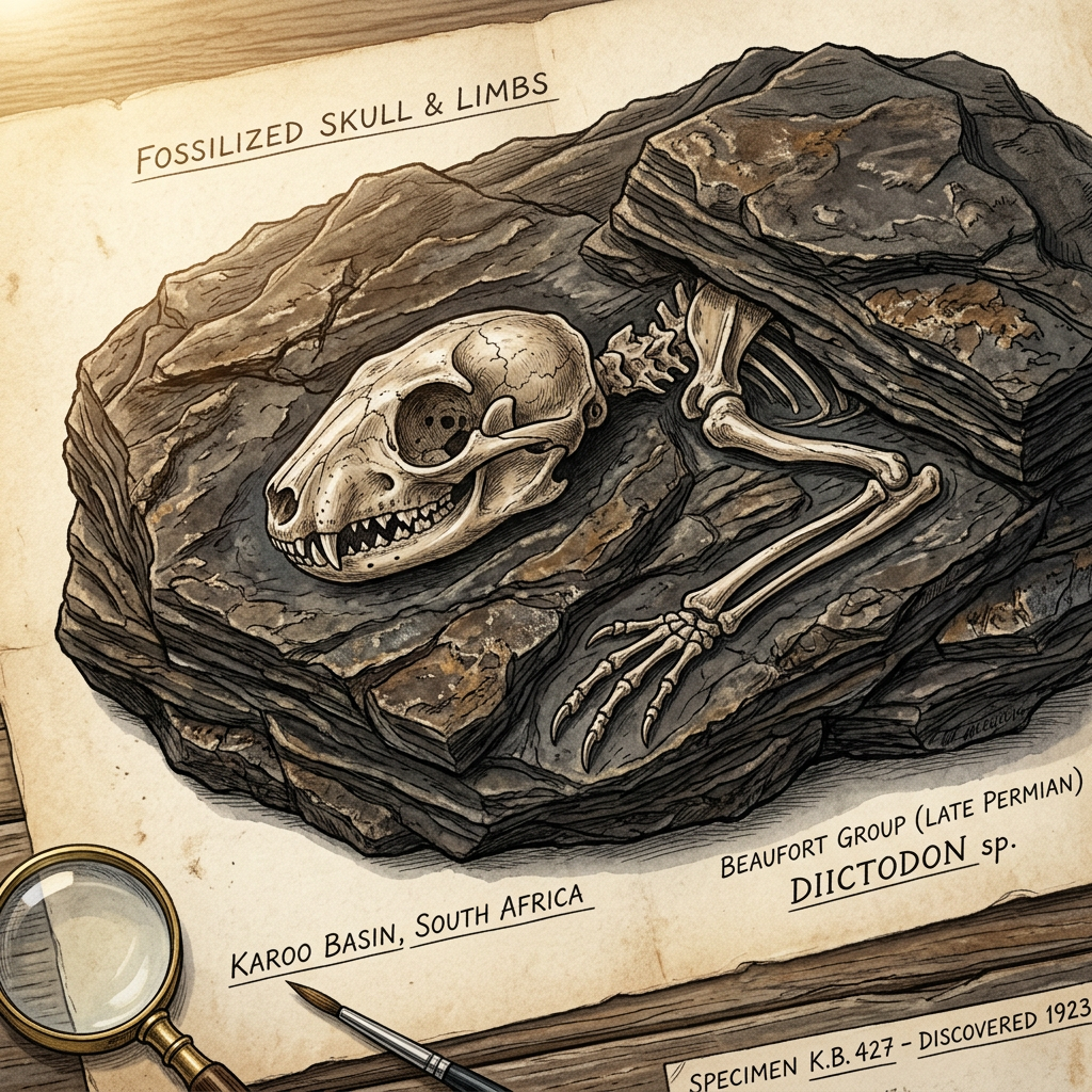 Fossilized 200-Million-Year-Old 'Karoo-Glider' Identified in South Africa Provides New Evidence of Early Mammalian Diversification