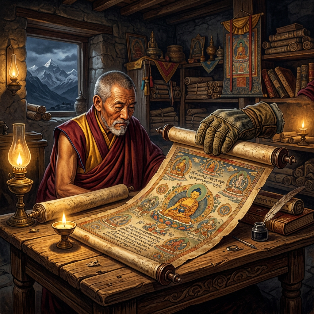 10th-Century 'Vak-Ratna-Mala' Scroll Discovered in Zanskar Explores the 'Metaphysics of Sonic Integrity'