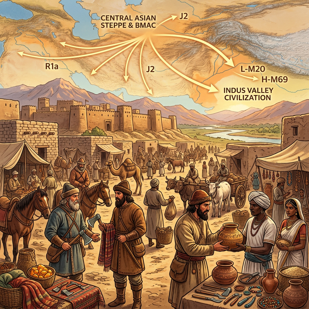 Genetic Analysis of 4,000-Year-Old Remains from Gonur Tepe Confirms Direct Genomic Link to the Indus Valley