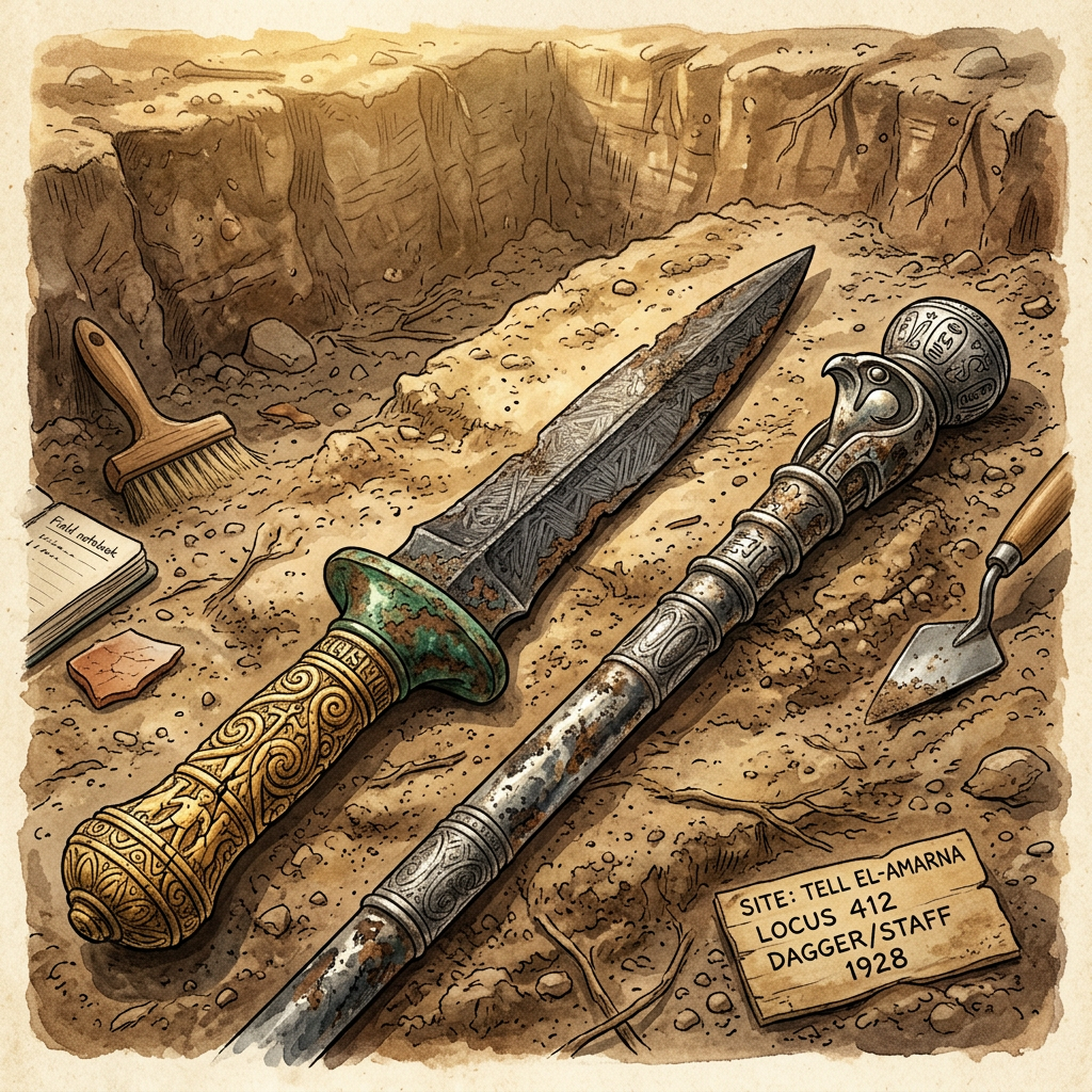 Pristine 3,500-Year-Old 'Hittite Meteor-Blade' and Inscribed Silver Scepter Uncovered in Central Anatolia