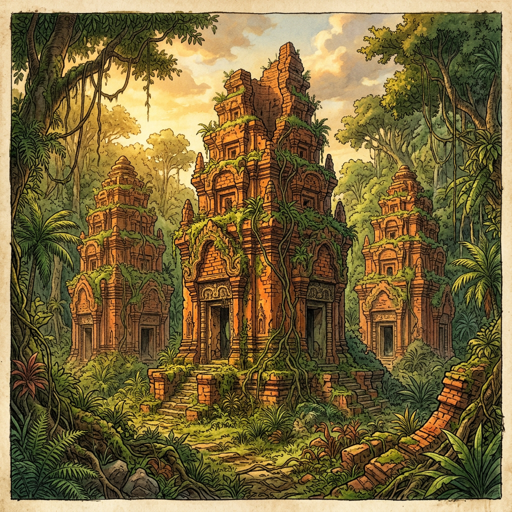 Significant 11th-Century 'Khmer' Brick Temple Complex Uncovered in Cambodia’s Remote Ratanakiri Province