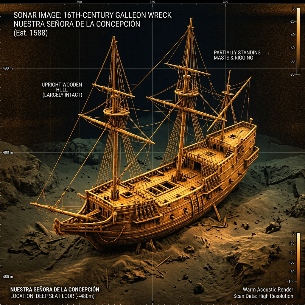 Intact 16th-Century 'Hanseatic Trade Vessel' Located in the Anoxic Depths of the North Sea with Cargo of Baltic Timber
