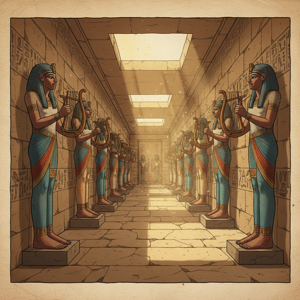 Archaeologists in Saqqara Discover a 4,400-Year-Old 'Processional Gallery' Lined with Rare Painted Statues of Court Musicians