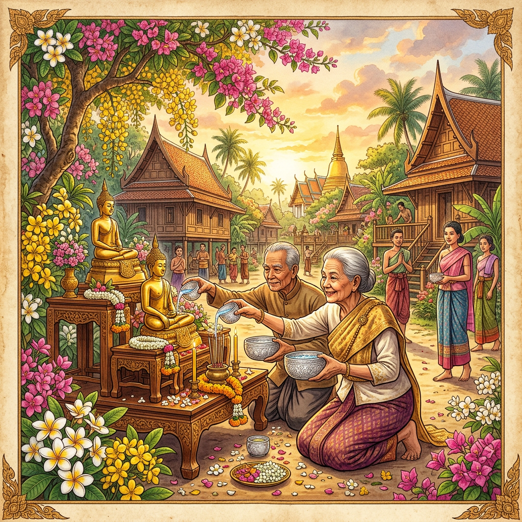 Songkran’s Sacred Waters: Exploring the Ancient Agricultural and Buddhist Roots of Thailand’s Water Festival
