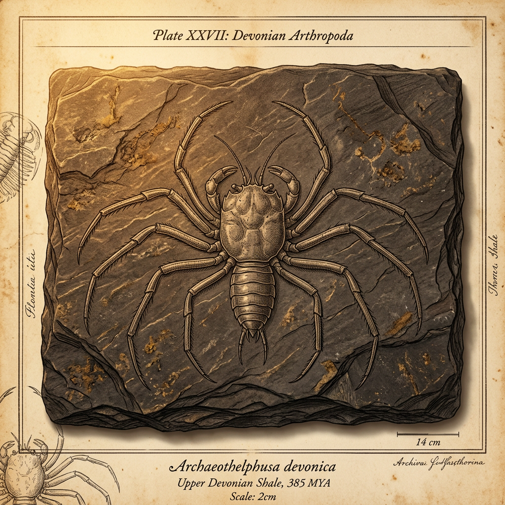 400-Million-Year-Old 'Giant Sea-Spider' Fossil with Intact Respiratory System Discovered in the Czech Republic