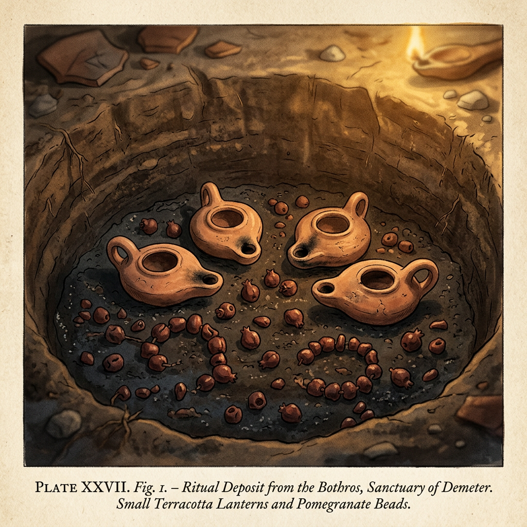 Excavation of 'Secret' Thesmophoria Pits in Euboea Reveals Rare Votives Dedicated to Demeter's Women-Only Festivals