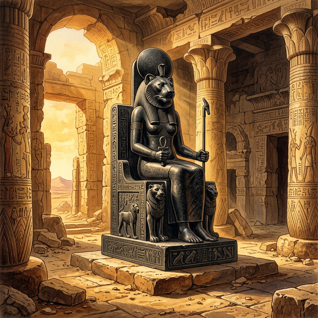 Archaeologists Unearth 2,600-Year-Old 'Temple of the Sacred Lioness' Dedicated to Sekhmet in the Western Nile Delta