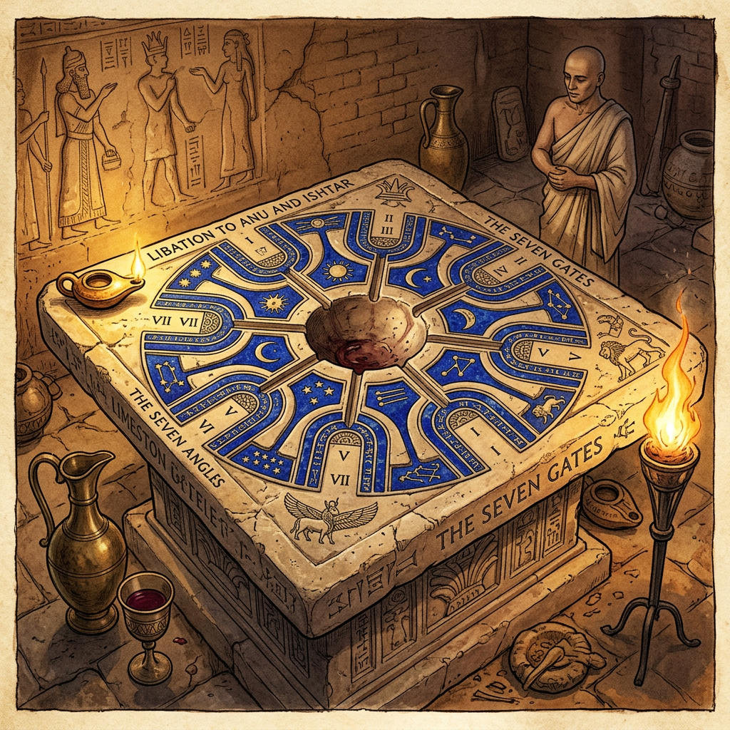 Discovery of "Lapis-Inlaid" Libation Tables in Ebla, Syria, Points to 4,500-Year-Old Roots of the "Festival of the Seven Gates"