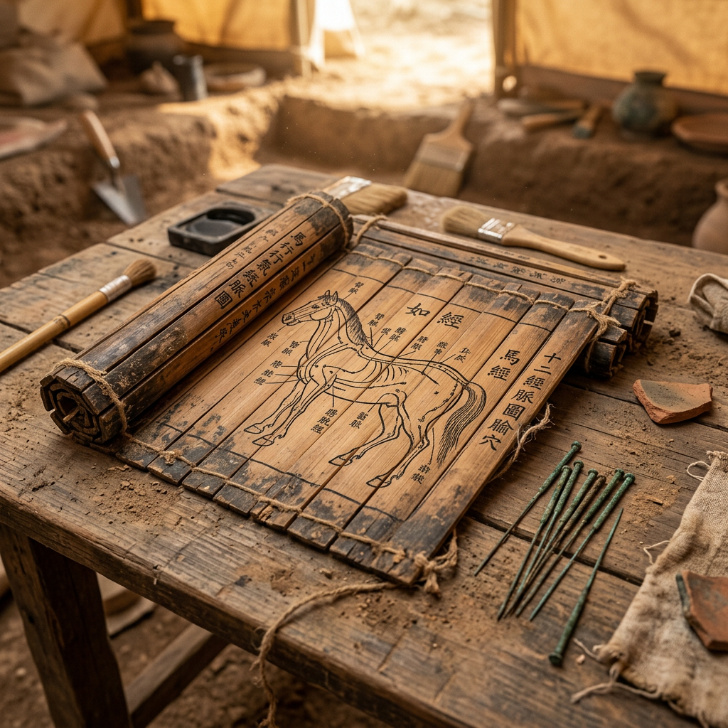 2,200-Year-Old 'Han Dynasty Imperial Veterinary Academy' and Early Acupuncture Charts for Warhorses Found in Shaanxi