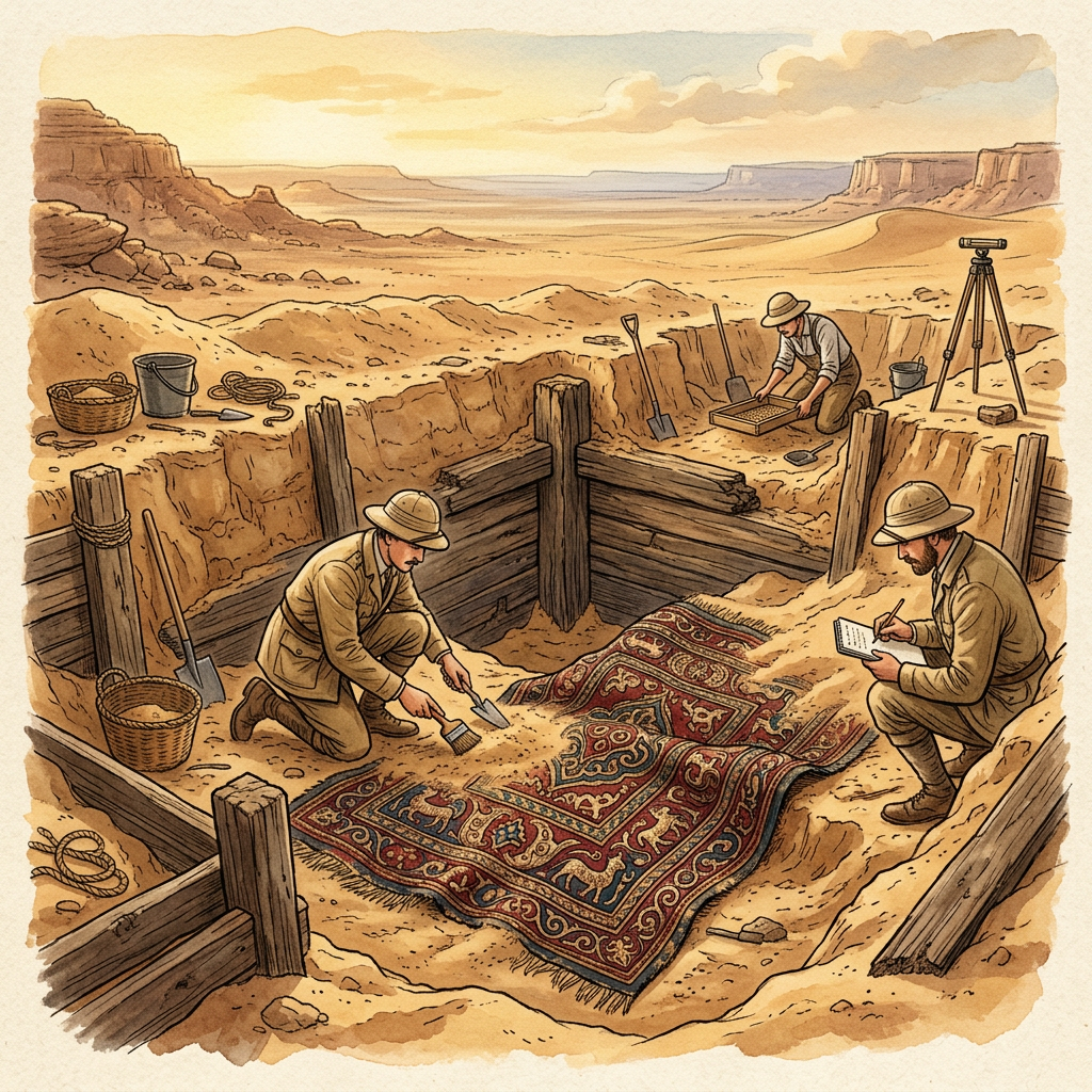 Gobi Desert Excavations Uncover 2,200-Year-Old Nomadic 'Winter Palace' with Intact Felt Floor Coverings