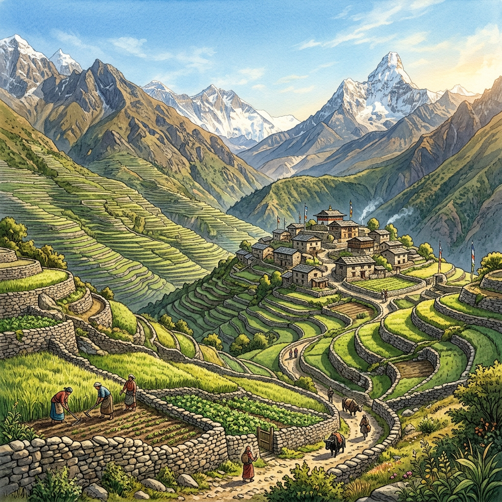 UNESCO Inscribes the 'Traditional High-Altitude Terraced Barley-Gardens of the Tibetan Plateau' to World Heritage List