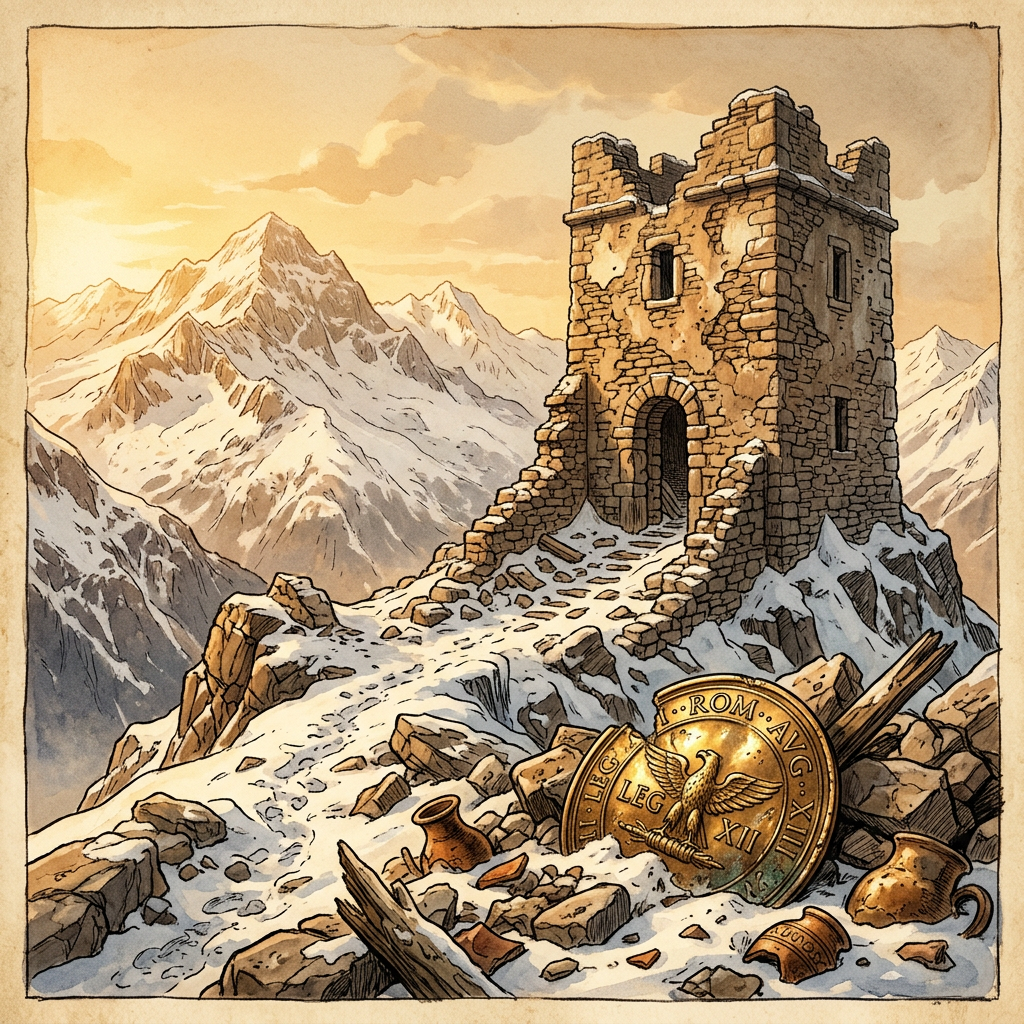 Rare 2nd-Century Roman 'Empire-Wide Signal-Mirror Maintenance Hub' and Polished Bronze Reflector Plates Uncovered in the French Alps