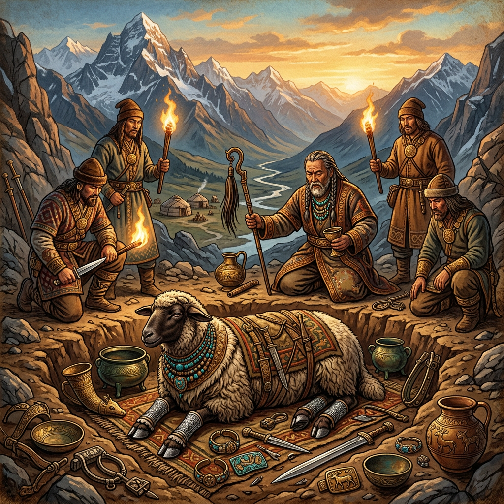 Discovery of 'Silver-Hoofed' Sacrificial Sheep in the Alatau Mountains Points to 2,500-Year-Old Roots of Nomadic Spring Lambing Festivals