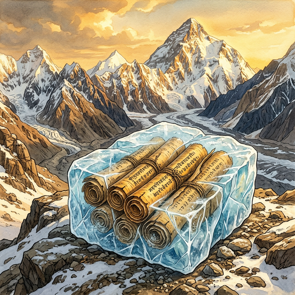 Ancient Silk Road 'Glacier Archive' Discovered in the Karakoram Range Yields Pristine 8th-Century Khotanese Scrolls