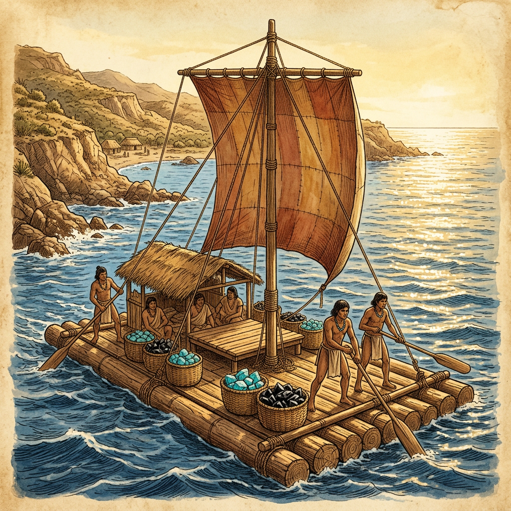 The 'Obsidian and Turquoise' Link: New Evidence of 4,000-Year-Old Maritime Exchange Between the Gulf of California and the Andes