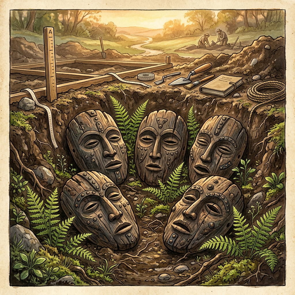 "Siderite-Studded" Ritual Masks Discovered in Northern Japan Reveal 1,800-Year-Old Roots of 'Snow-Greeting' Masquerades