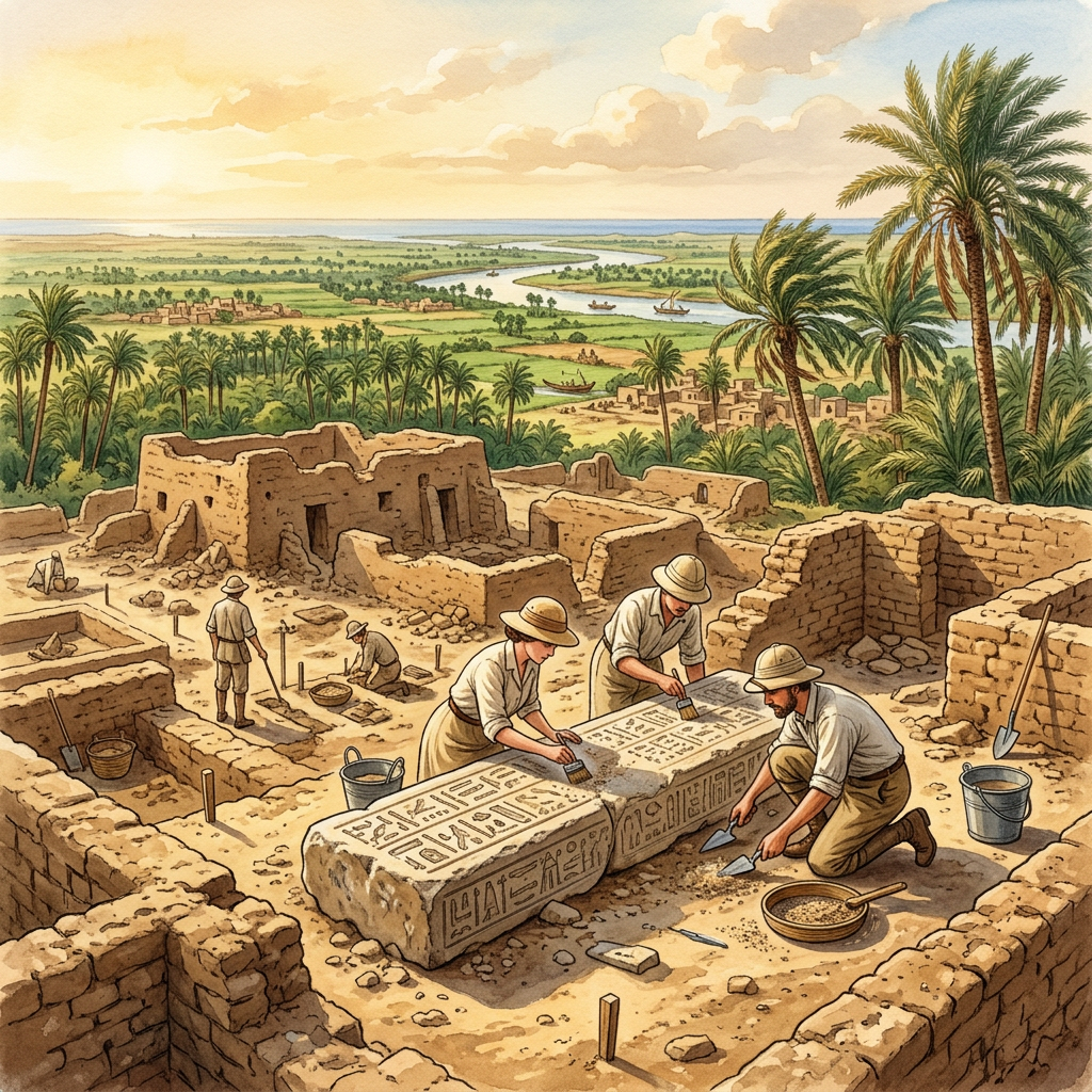 Archaeologists at Tell el-Balamun Uncover an Intact 30th-Dynasty Administrative Complex for Deltaic Trade