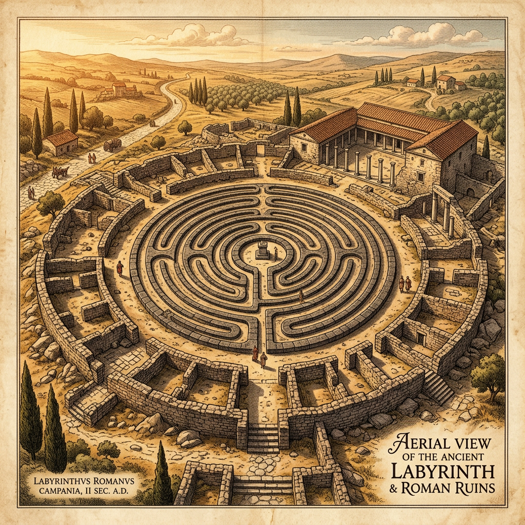 Archaeologists Uncover 2nd-Century 'Labyrinth-Path' in Roman Britain Linked to Spring Purification Rituals