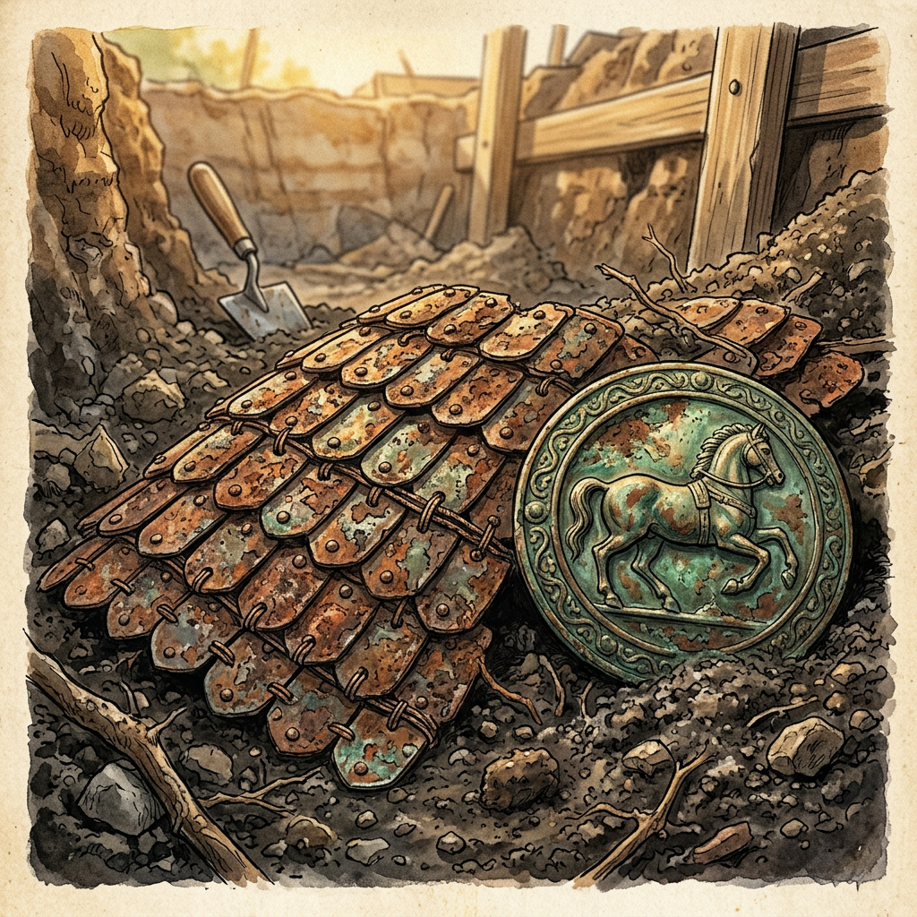 Pristine 2nd-Century Roman 'Cavalry Armorer’s Suite' Uncovered in Northern England with Rare Scale Mail