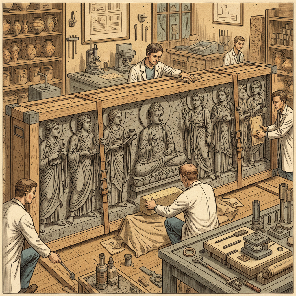 The Louvre Formally Repatriates Rare 2nd-Century 'Gandhara' Stone Reliefs to the National Museum of Pakistan