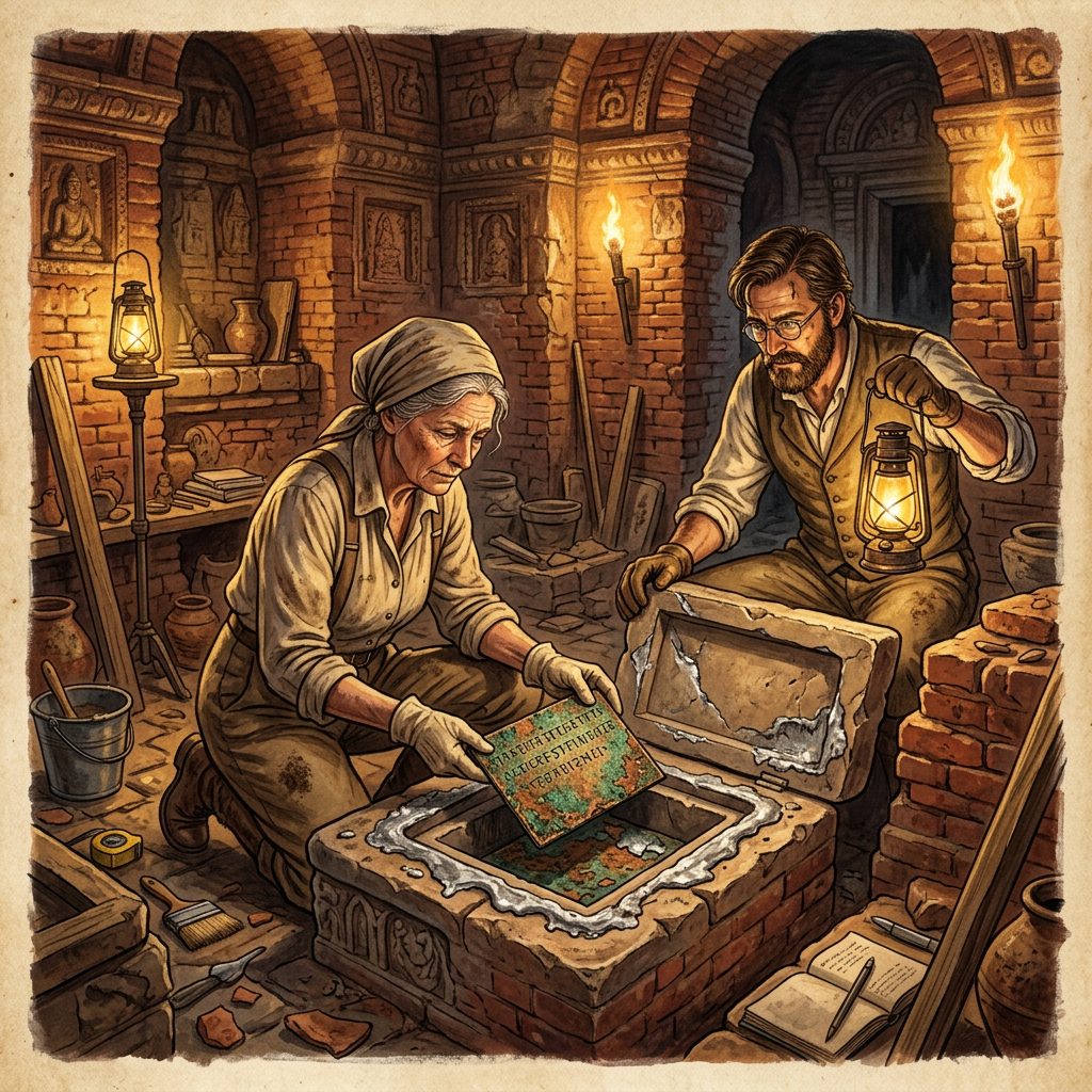 Restoration of a 12th-Century 'Sena' Dynasty Brick Temple in Bengal Unveils Hidden 'Mercury-Sealed' Ritual Vaults