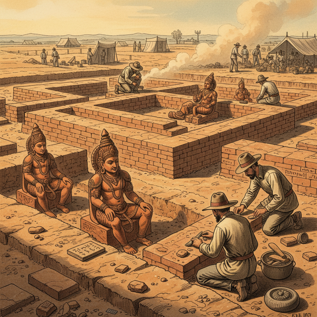 Rare 5th-Century 'Vakataka' Dynasty Vishnu Temple with Intact Terracotta Statuary Uncovered in Eastern Maharashtra