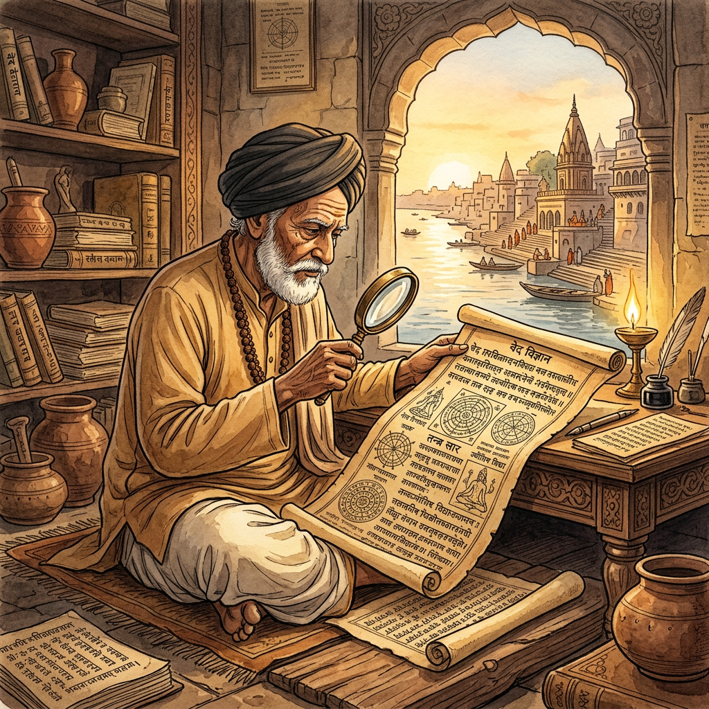 Rare 9th-Century 'Sabda-Vimarsha' Manuscript on the Philosophy of Linguistic Intent Discovered in a Varanasi Library